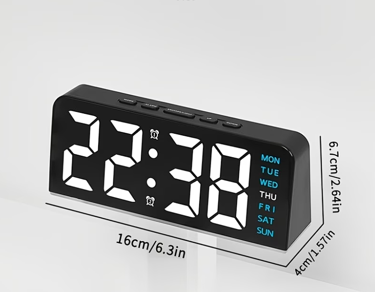 Cyfrowy budzik LED